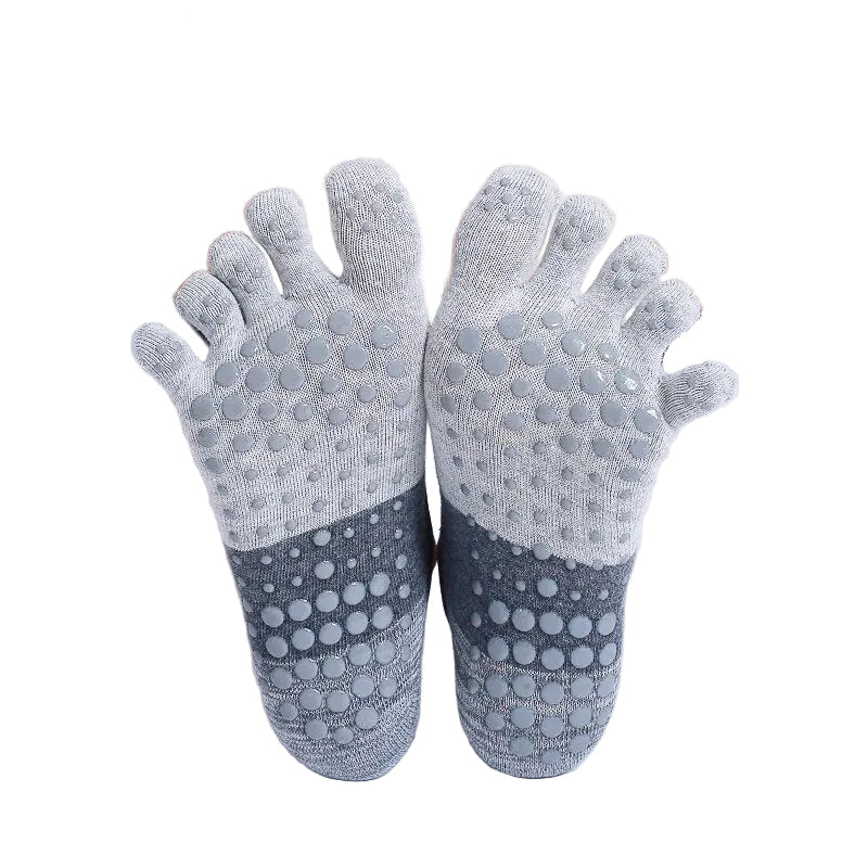 Röda Femfinger Yoga & Pilatesstrumpor med Halkskydd - Fotguiden
